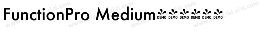 FunctionPro Medium字体转换
